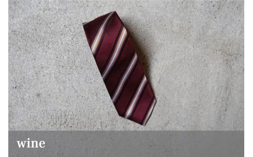 【Hadashin】トップ糸ネクタイストライプ (ワイン・パープル・グレー) ネクタイ シルクネクタイ プレゼント フォーマルネクタイ ビジネスネクタイ 山梨 富士吉田