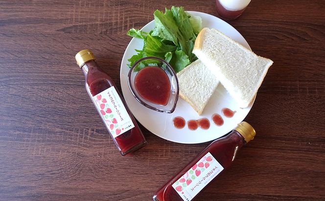 【岐阜】イチゴ香るフルーツソース3本セット 加工食品 イチゴのフルーツソース いちごソース ストロベリー 