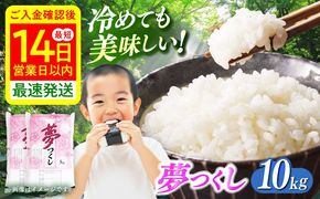 【令和7年度産】福岡県産米 夢つくし10kg(5kgx2袋) 精米《築上町》【有限会社ファインリョーコク】[ABCO024]