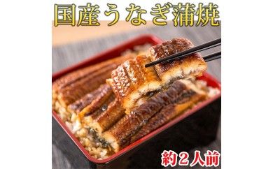 大型サイズ　 ふっくら柔らか国産うなぎ蒲焼き　約２人前　化粧箱入◆
