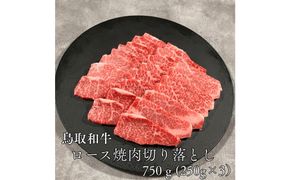 鳥取和牛ロース焼肉切り落とし　750g（250g×3P） 313726_DC011