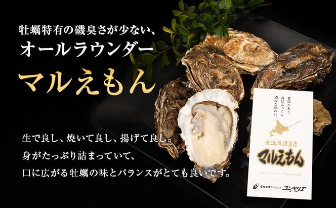 厚岸産 『 マルえもん 』『 カキえもん 』『 弁天かき 』3種 食べ比べ セット  北海道 牡蠣 カキ かき 生食 生食用 生牡蠣 魚貝類 