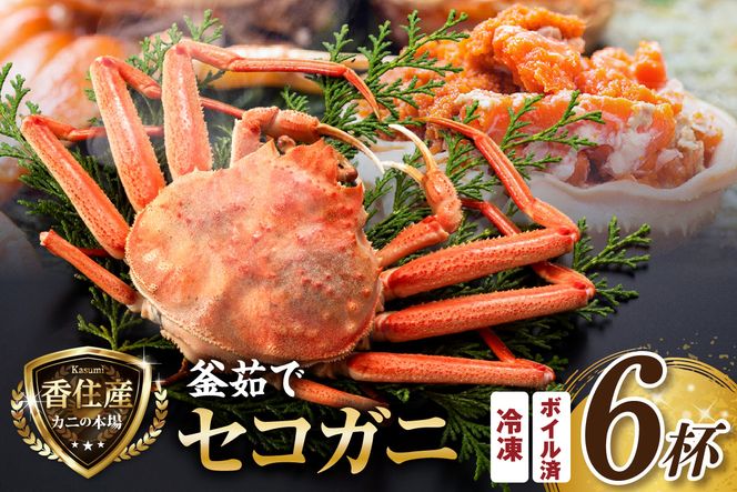 セコガニ 約120g×6匹 釜茹で ボイル 冷凍 【令和8年11月中旬以降発送予定】 国産 カニ かに 蟹 松葉がに せいこがに メスガニ 親ガニ 濃厚 かにミソ かにみそ やみつき 内子 外子 絶品 産地直送 絶妙 茹で 大人気 おすすめ 兵庫県 香美町 香住 日本海フーズ かに市場 07-08