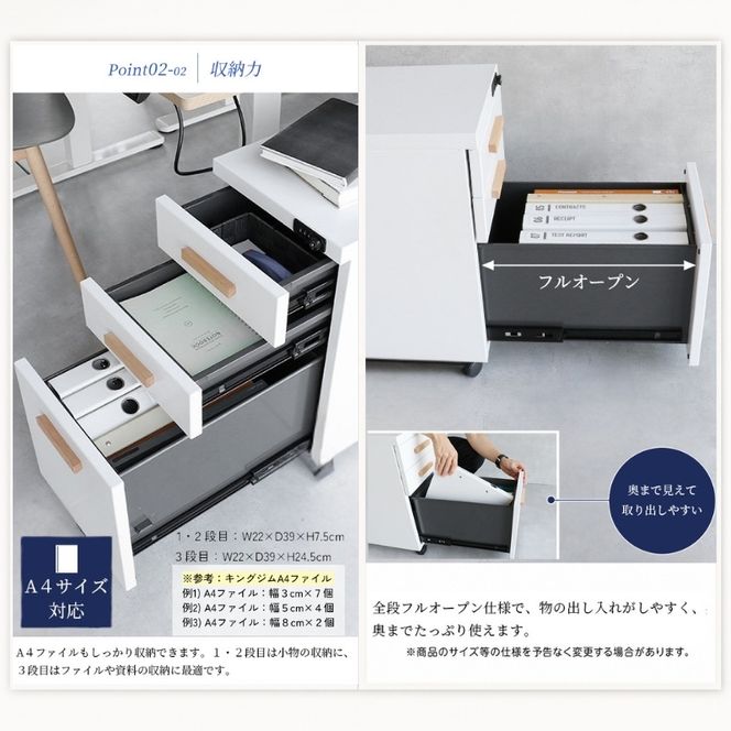 デスクワゴン 鍵付き キャスター付き 3段 完成品 Desk Wagon ブラック スチール オールロック ブラック オフィス オフィスワゴン 収納 キャビネット 引き出し デスク下 机下 サイドデスク 市場家具 いちば イチバ ICHIBA koti