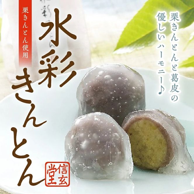 御菓子処信玄堂 「栗きんとん使用」水彩きんとん20個入 F4N-2869