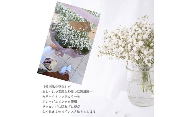 【母の日】サプライズ超BIGサイズ かすみ草ブーケ＜お届け日：2026年5/4～5/10 当店おまかせ ＞母の日カード付き【 母の日 ギフト かすみ草 花 贈り物 大阪府 門真市 】 272230_BG123