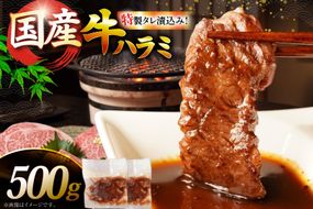 牛肉 焼肉 国産 特製たれ漬 牛ハラミ サガリ 500g [宇美ホルモン 福岡県 宇美町 um40azp100003] ハラミ はらみ 牛はらみ 小分け 個包装 牛 肉 焼き肉 ホルモン タレ漬け たれ漬け