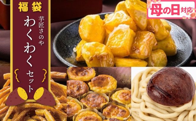 015B519m 【母の日】芋匠さのや 福袋 わくわく スイーツセット（スイートポテト/モンブラン/大学芋/芋けんぴ）
