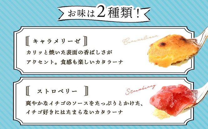 なかしべつゴーダチーズカタラーナ 2種(キャラメリーゼ、ストロベリー)詰め合わせ【28007】