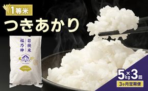 【3ヶ月定期便】令和8年産 つきあかり 5kg（一等米・神谷農園） 米 お米 定期 若狭町