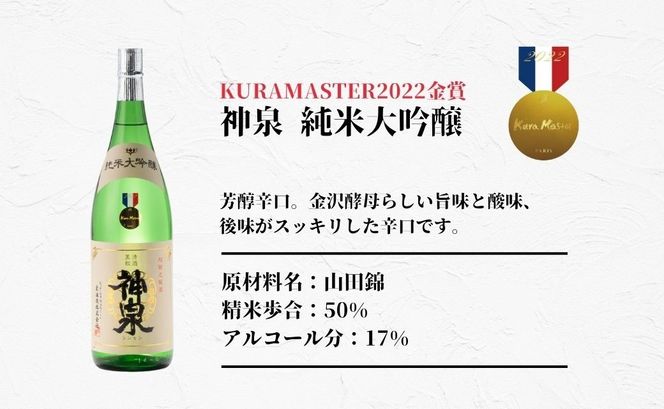 神泉純米大吟醸　1800ml   av017n00