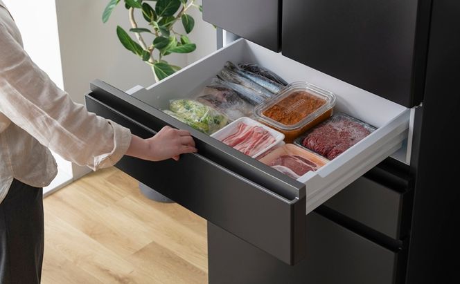 冷凍冷蔵庫 439L IRSN-HF44A-B ブラック 冷蔵庫 アイリスオーヤマ 400l以上 439l 冷凍冷蔵庫 冷凍室が大きい 冷凍室 ソフト冷凍 急速冷凍 自動製氷 ファン式 自動霜取り 観音開き 黒 おしゃれ 二人暮らし ファミリー 大型 省エネ 大凍量