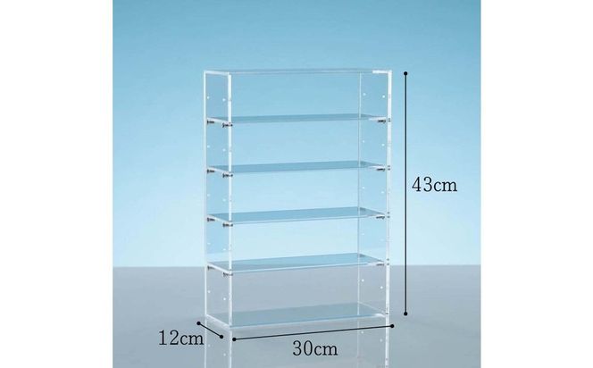 アクリルコレクションケースBタイプ　W30cm×D12cm×H43cm　川崎市自社工場一貫生産品　１台【カラー選択可】