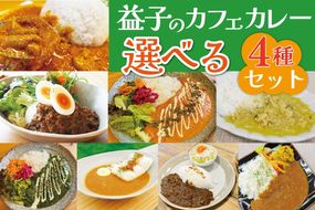 益子のカフェのカレー 選べる4種セット｜栃木県 益子町 ふるさと納税 カレー レトルトカレー 詰め合わせ セット 道の駅 人気 手作り（AA041）