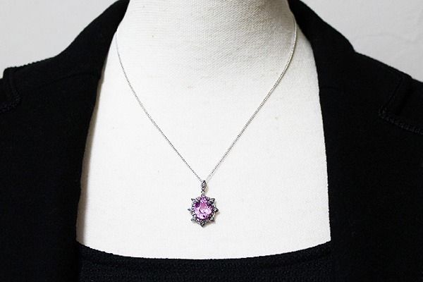 クンツァイト ペンダント 5.0ct Pt900（22090） (BR-105)
