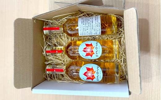 メープルシロップ「snow」（65g）3本セット  国産 北海道 樹液 食品 沼田町 n-0111
