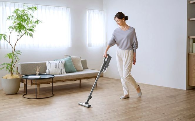 充電式サイクロンスティッククリーナー SCD-124P-H グレー 掃除機 コードレス MagiCaleena マジカリーナ アイリスオーヤマ クリーナー サイクロン 軽量 スタンド 軽い 充電スタンド 充電式 掃除 家電 ギフト おすすめ 人気 アイリス