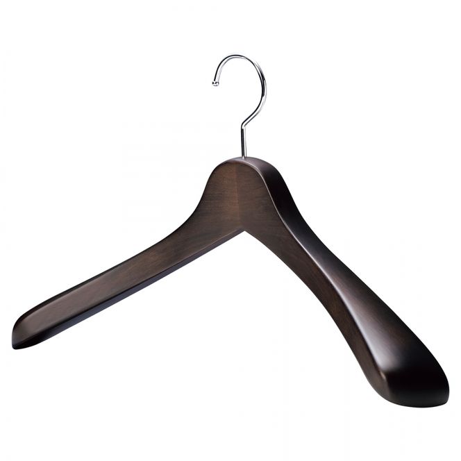 NAKATA HANGER メンズジャケットハンガー SET-01N 5本 スモークブラウン / ハンガー 国産 木製 中田工芸製 ナカタハンガー 紳士服 メンズ スーツ ジャケット ジャケットハンガー クローゼット 収納