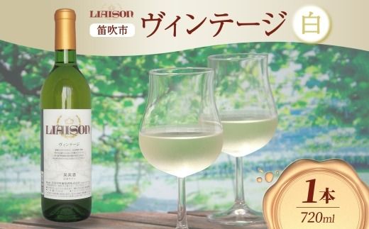 白ワイン Liaison リエゾン ヴィンテージ 720ml×1本 フルボトル やや甘口 甲州 遅摘み 日川中央葡萄酒 山梨県 笛吹市 177-7-1