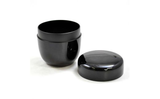 山中塗 2.4大棗 黒 切合口 木製 漆塗り 大棗 器 稽古用 普段使い 桐箱入 天然木 漆塗 山中木製漆器 伝統工芸 工芸品 国産 日本製 F6P-0907