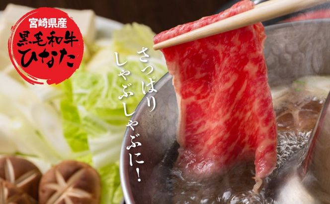 宮崎県産 ブランド牛「黒毛和牛ひなた」モモスライス 500g K34_0002_1