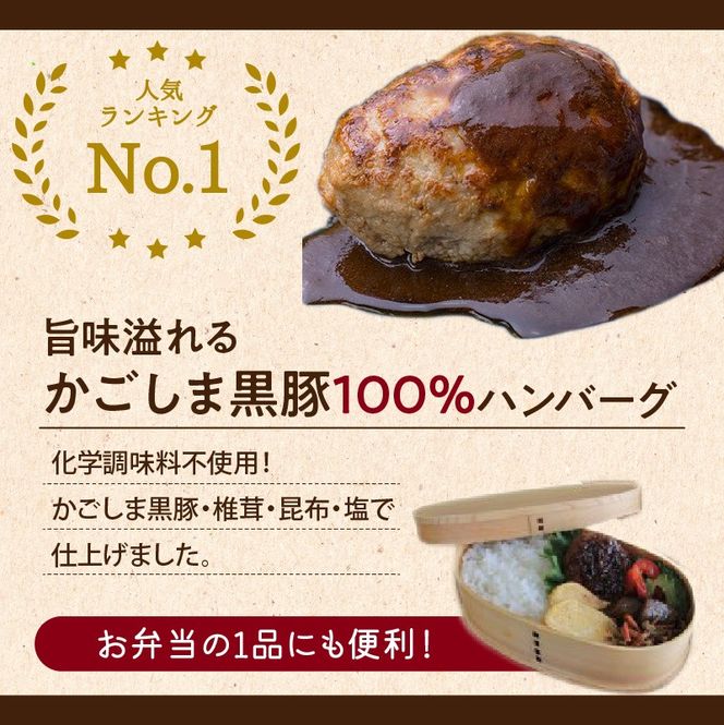【7営業日以内に発送】【岩元精肉店】かごしま黒豚炙り焼き＆かごしま黒豚ハンバーグセット　K045-002