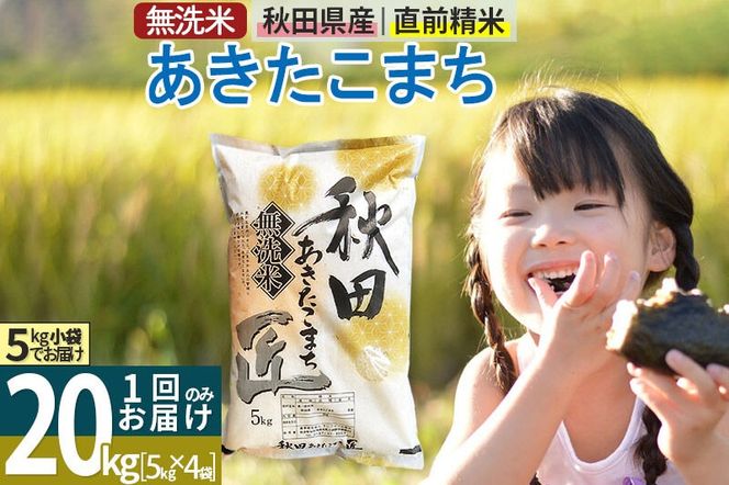 【無洗米】＜令和7年産＞秋田県産 あきたこまち 20kg (5kg×4袋) 20キロ お米 匠 [サンファーム西木 無洗米 あきたこまち ごはん 米 お米]|02_snk-030801s