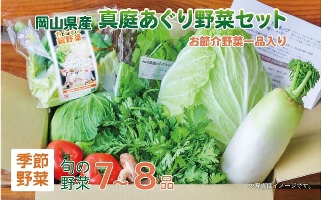 まにわの野菜 真庭あぐり野菜セット 7～8品 便利なカット野菜入り / 詰め合わせ 産地直送 お試し 岡山県 新鮮 あぐりガーデン 国産 【配送不可地域：北海道／沖縄県／離島】 yasai001 【jujy046-01】