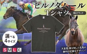 【ヒルノダムール】（燻みブラック）Ｔシャツ 選べる４サイズ BRTV300-v