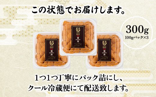うに 極上 エゾバフンウニ 生うに 300g パック詰 | 雲丹 ウニ 高級 生ウニ 海産物 海鮮 ウニ丼 うに丼 人気 ふるさと納税 北海道 登別市