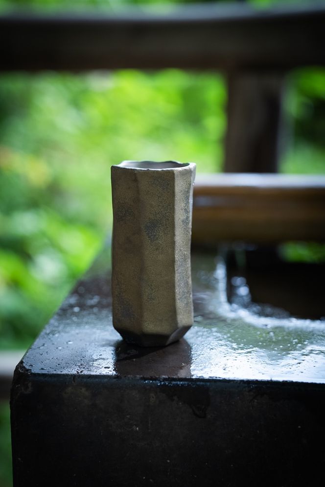 169-48-003　“ hikiZAN ”Premium Titanium Sake Vessel 3rd model【 日本酒 酒器 茨城県 日立市 】