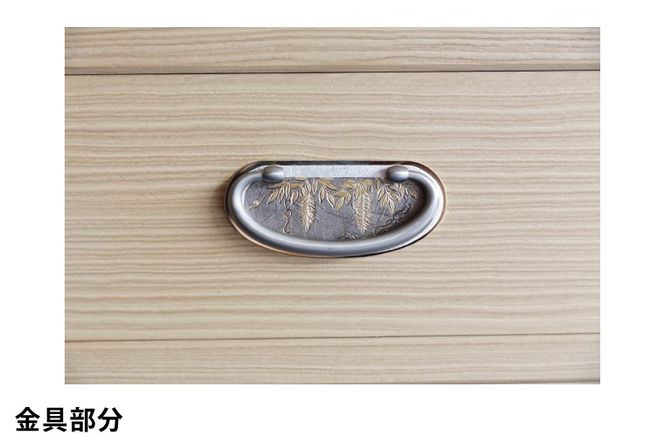 春日部総桐胴厚小袖箪笥（五段）【埼玉県　春日部市　伝統工芸　収納　家具　桐たんす　タンス】（AQ020）