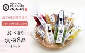 食べきり漬物8品セット 322032_BS002