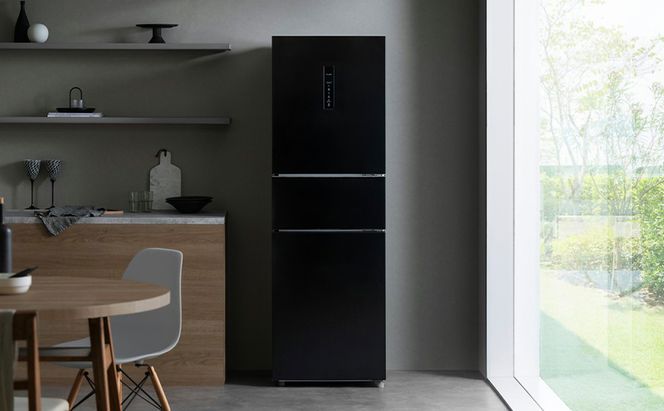 冷蔵庫 冷凍冷蔵庫 アイリスオーヤマ IRSN-HF24A-B ブラック 3ドア 冷蔵 冷凍 ソフト冷凍 冷凍室 235L 自動霜取り 一人暮らし 二人暮らし 新生活