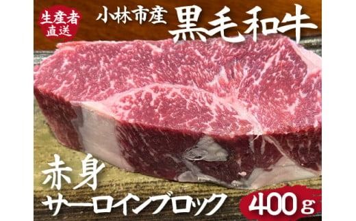 [食べログ百名店提供]黒毛和牛赤身サーロインブロック 400g(国産 牛 牛肉 赤身 ブロック肉 ローストビーフ)