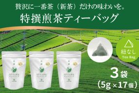 お茶 ティーバッグ 特撰 みやざき煎茶 3袋 セット [谷岩茶舗 宮崎県 日向市 452061642] ティーパック 茶 茶葉 緑茶 新茶 お茶の葉