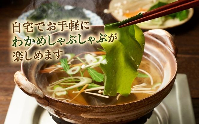 ＼テレビで紹介されました！／ 国東天然わかめのしゃぶしゃぶセット（湯通し塩蔵わかめ690g 厳選出汁パック付き）_2551R