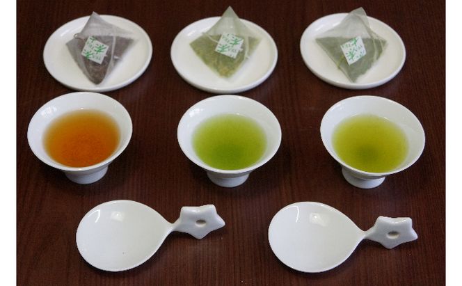 宇治茶ティーバッグとかわいいティーバッグ置き お茶 緑茶 飲料類 玄米茶 ほうじ茶 