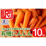 a992 《訳あり》《期間限定！2025年12月上旬～2026年3月上旬迄に発送予定》有機人参 (10kg)【今村農園】姶良市 国産 有機栽培 有機 野菜 やさい にんじん ニンジン 訳アリ