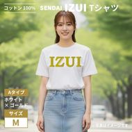 宮城 仙台 Ｔシャツ 綿100% 厚手【SENDAI IZUI & Go.】白×金　Mサイズ 041009_FC006VC01