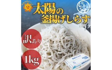 訳あり 釜揚げしらす 1kg(箱入り)こだわりの塩で減塩・甘塩仕上げ 少し大きめのシラス