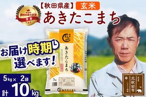 ※令和7年産※秋田県産 あきたこまち 10kg【玄米】(5kg小分け袋) 【1回のみお届け】2025年産 お届け時期選べる お米 みそらファーム|msrf-22101
