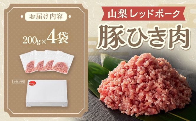 山梨レッドポーク豚ひき肉　800g　Y-9