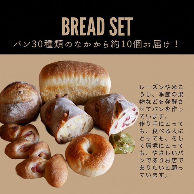 ＜自家製天然酵母の薪窯パン ふくくる＞おまかせ パンセット《ベーグル 自家製酵母 天然酵母 詰め合わせ パン 30種類 約10個》 ※2025年9月上旬～2026年7月下旬頃に順次発送