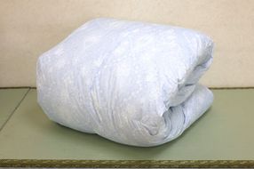 ツインキルト羽毛ふとん　シェリルFD　ブルー色 322032_AG014VC02