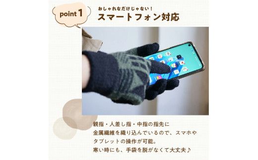 手袋　Hi!［096A20］手袋 選べる カラー  手袋付けたまま タッチパネル 操作可能 ふわふわ モヘアのような肌触り 男 女 兼用 洗濯可 Hi! 手を挙げるだけで挨拶 フィット感 防寒対策 お出かけ シンプル 日用品 雑貨 愛知県 小牧市 送料無料