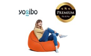 Yogibo Lounger Premium オレンジ│送料無料 全国配送離島含 ビーズクッション カバー 洗える（ヨギボー ラウンジャー プレミアム）