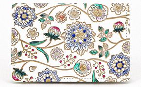 パスケース ダリア コバルトブルー 文庫屋大関 名刺入れ カードホルダー 名刺ケース 名刺ホルダー カード入れ 定期入れ 定期ケース 雑貨 生活雑貨 小物 革小物 革製品 本革 日用品 工芸品 東京 東京都 墨田区