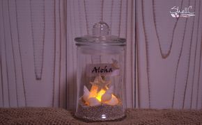 シェルランプ　【Aloha】 雑貨 日用品 インテリア 貝殻のランプ 灯り 手づくり 