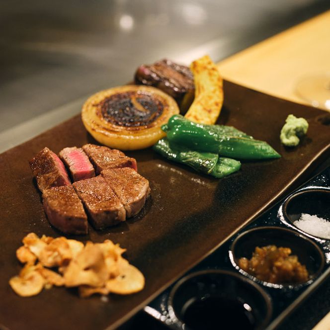 「淡路・鉄板焼レストラン　輝光」　鉄板焼ディナーコース（2名様1組）お食事券